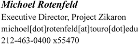 Michoel Rotenfeld, Executive Director, Project Zikaron